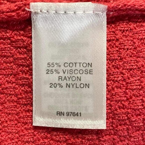 J. Jill Medium Red Top Tunic Crew Neck - Picture 5 of 6